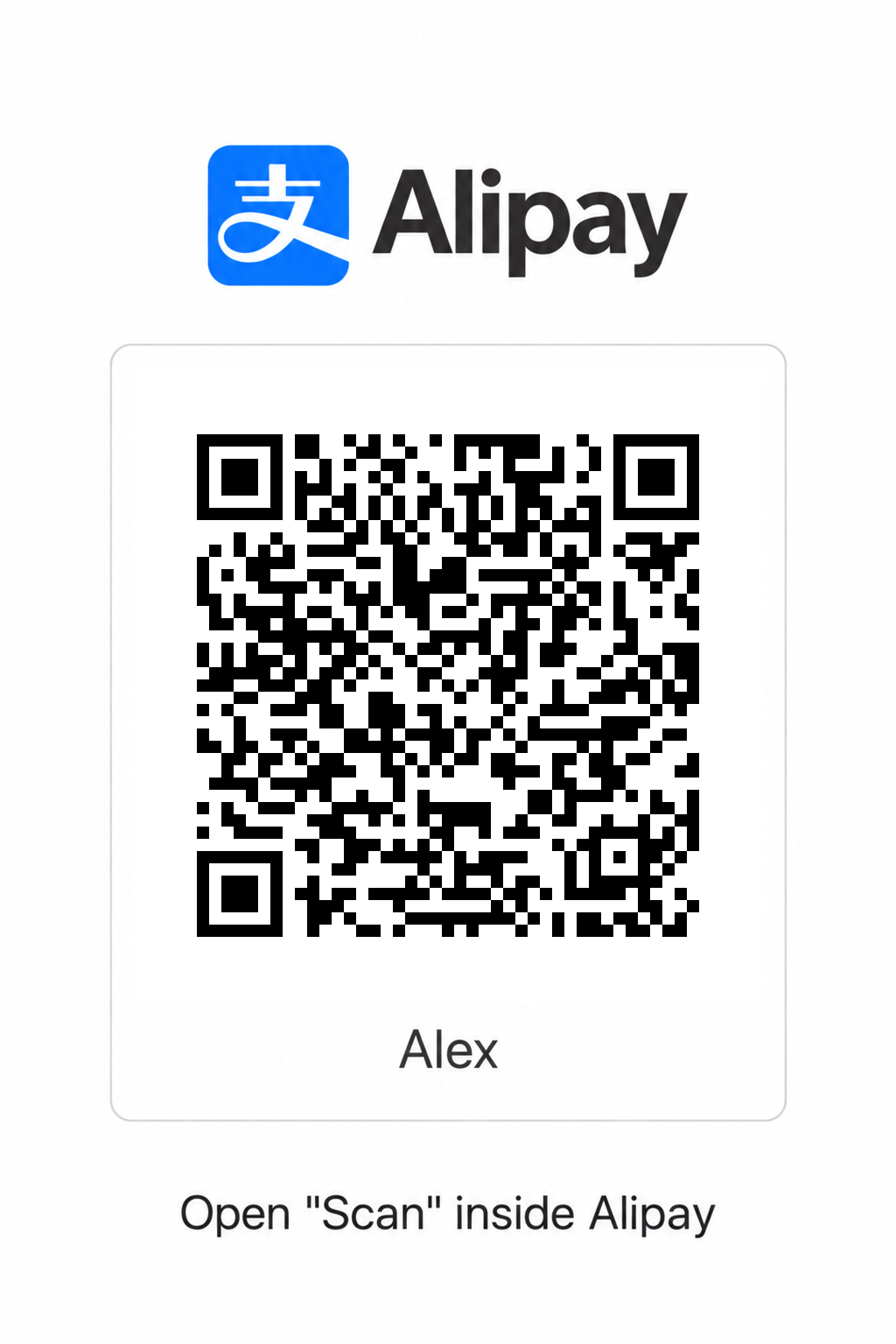 Alipay 收款二维码